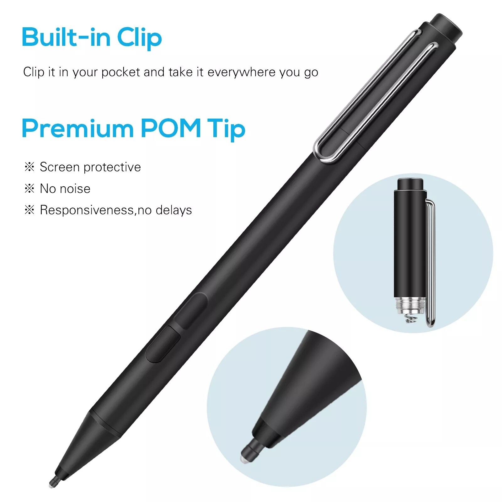 Stylus Pen For Microsoft Surface Pro 3/4/5/6/7/8/X Go 2/3 Book Latpop Studio