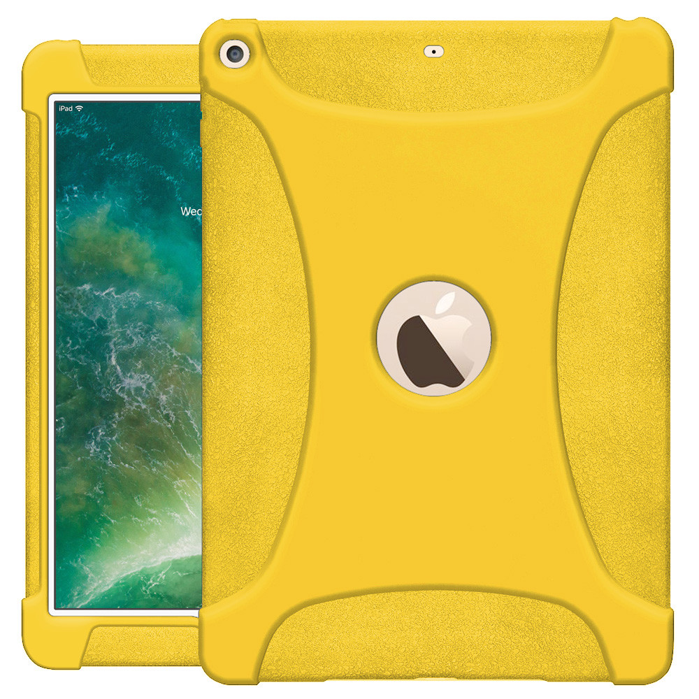Shockproof Rugged Silicone Skin Fit Jelly Case Cover For Apple iPad 9.7 – Yellow