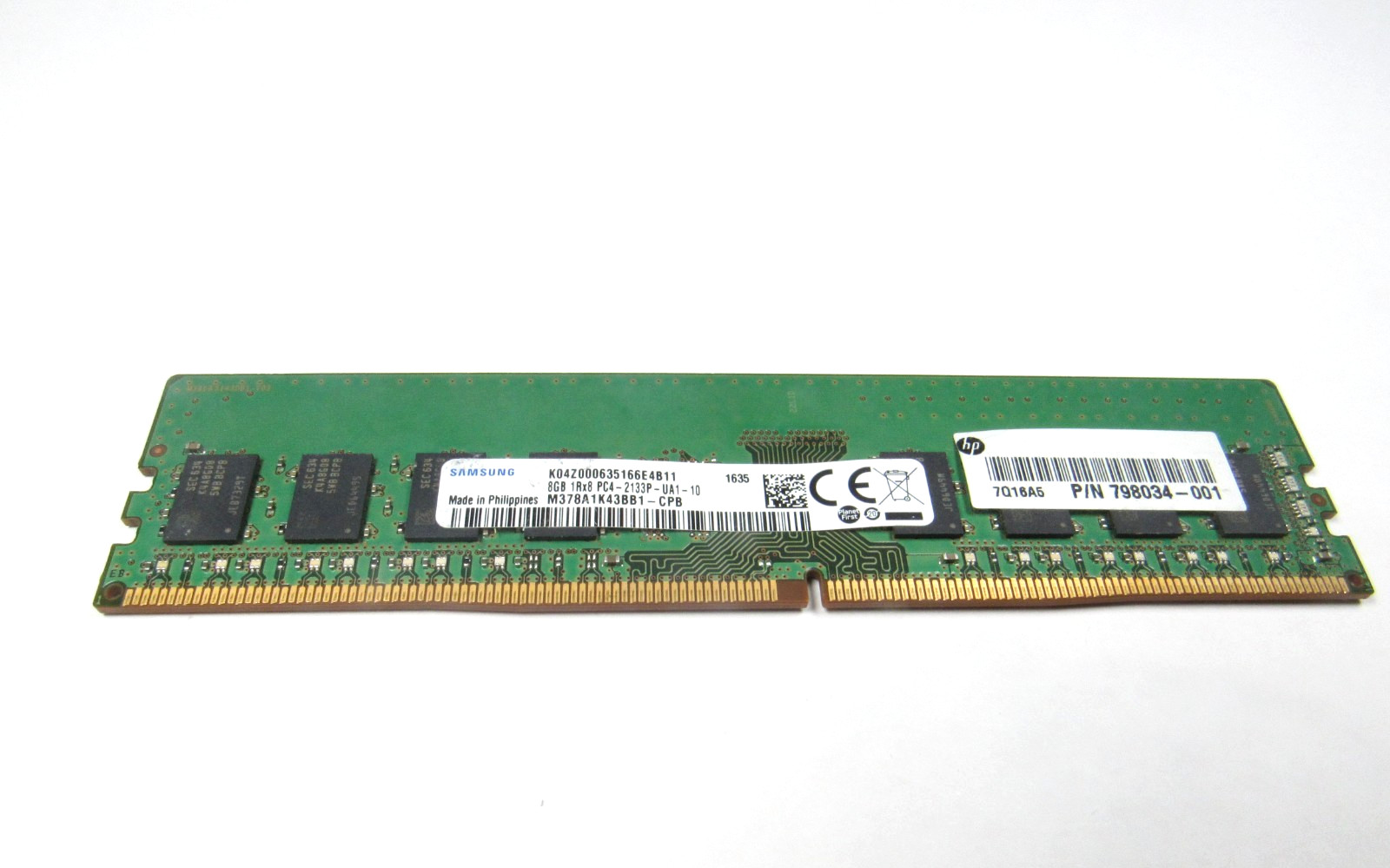 Samsung 8GB DDR4-2133 PC4-17000 Desktop RAM M378A1K43BB1-CPB 1Rx8 UDIMM CL15