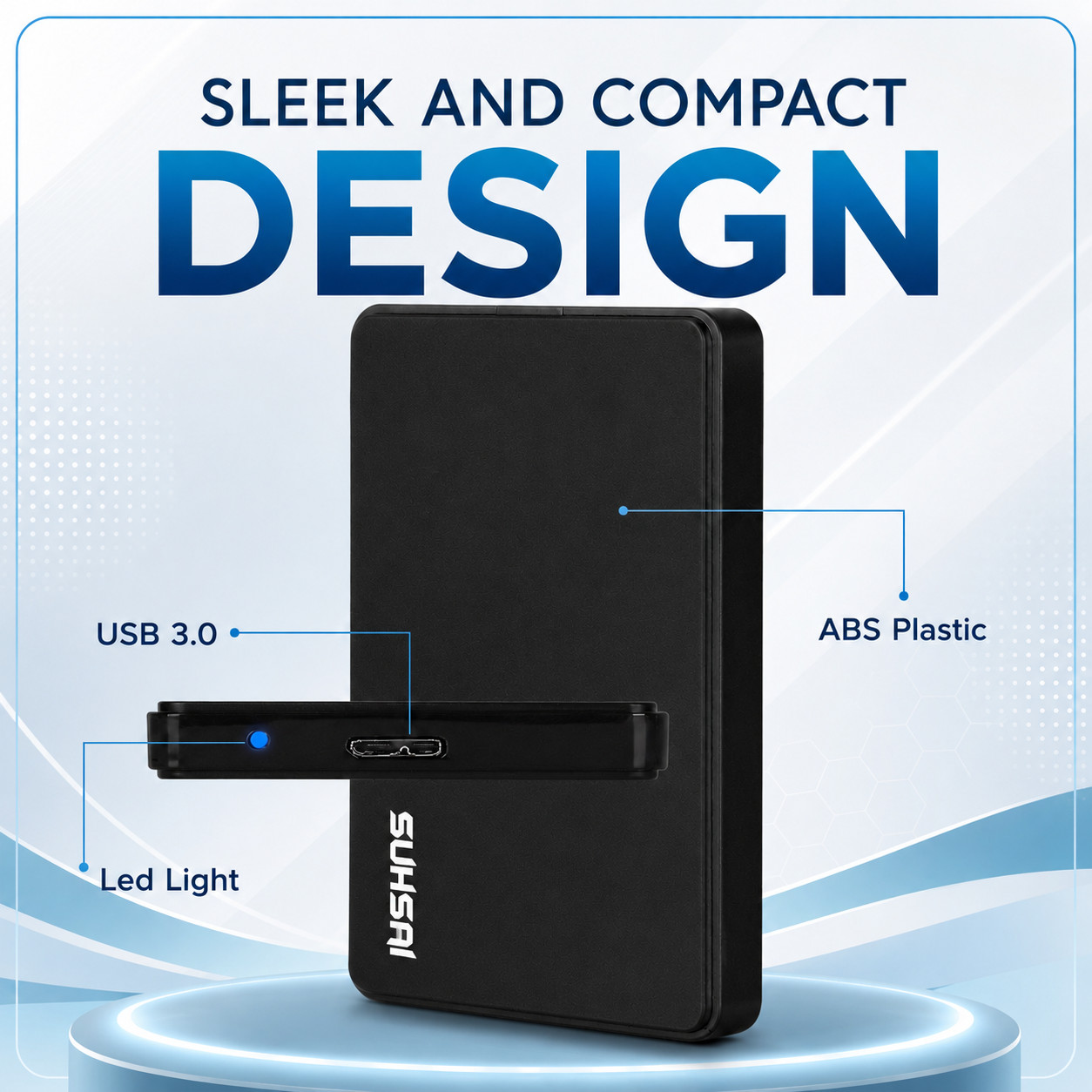 1TB External Hard Drive USB 3.0 Portable HDD PC Laptop & Mac Backup Storage 2.5″