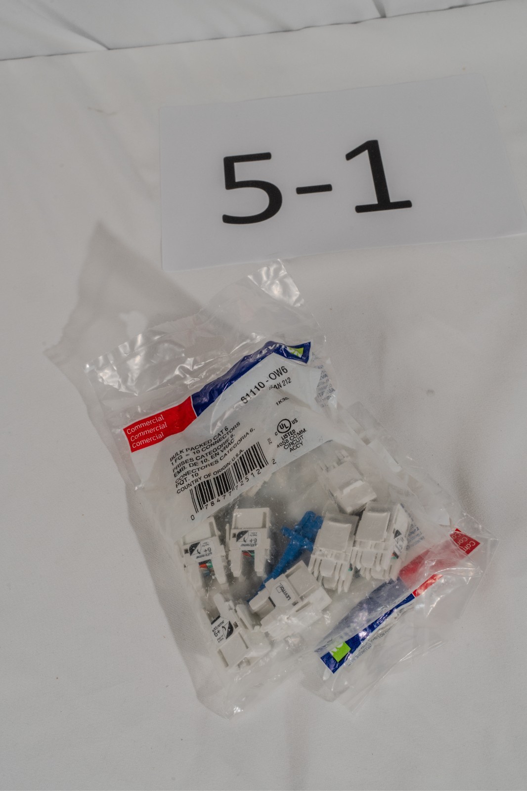 Leviton 61110-OW6 eXtreme 6+ QuickPort Cat 6 Office White | Lot of 8 | Open Bag