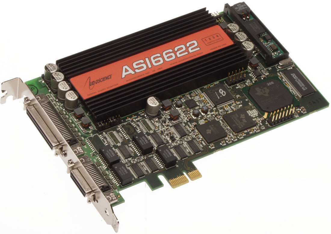 AudioScience ASI6622 PCIe Broadcast Multichannel AES Digital & Balanced Analog