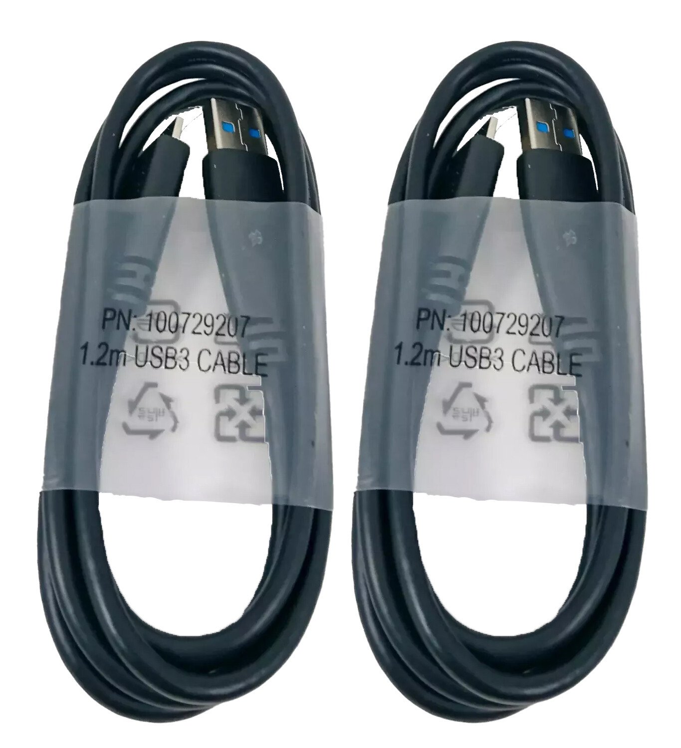 2 Pieces 4Ft. 120cm SuperSpeed USB 3.0 A Male to Micro B Male Cable STEB400