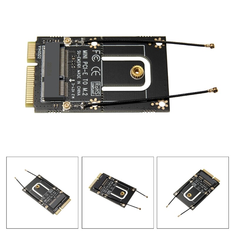 M.2 NGFF Wifi Adapter Ngff Key E to Mini Pcie Pci Wifi Wireless Card