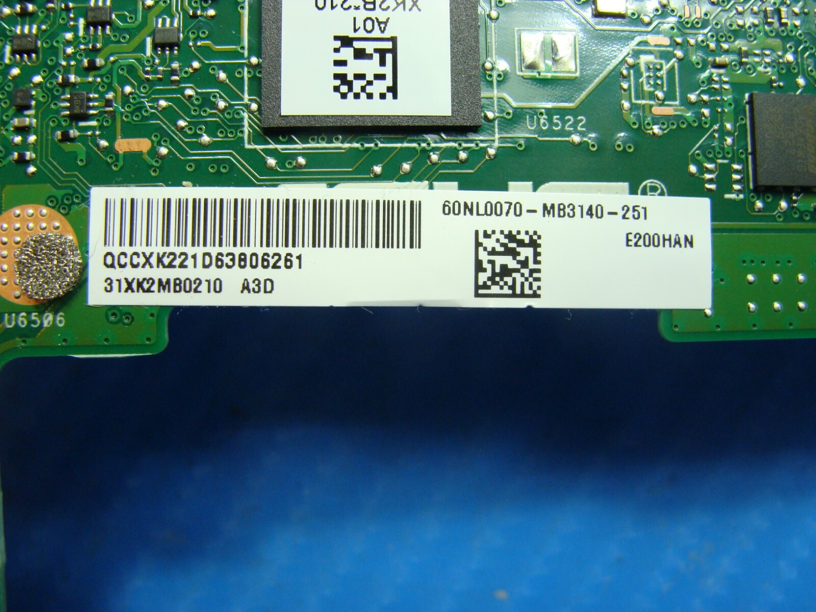 Asus VivoBook 11.6″ E200H Intel Atom x5-z8350 Motherboard 60NL0070-MB3140 AS IS