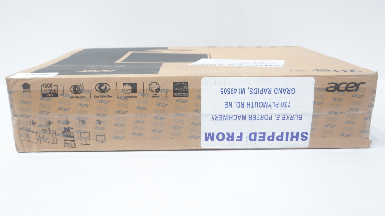 Acer V206HQL 19.5in Monitor 1600×900 100-240v-ac