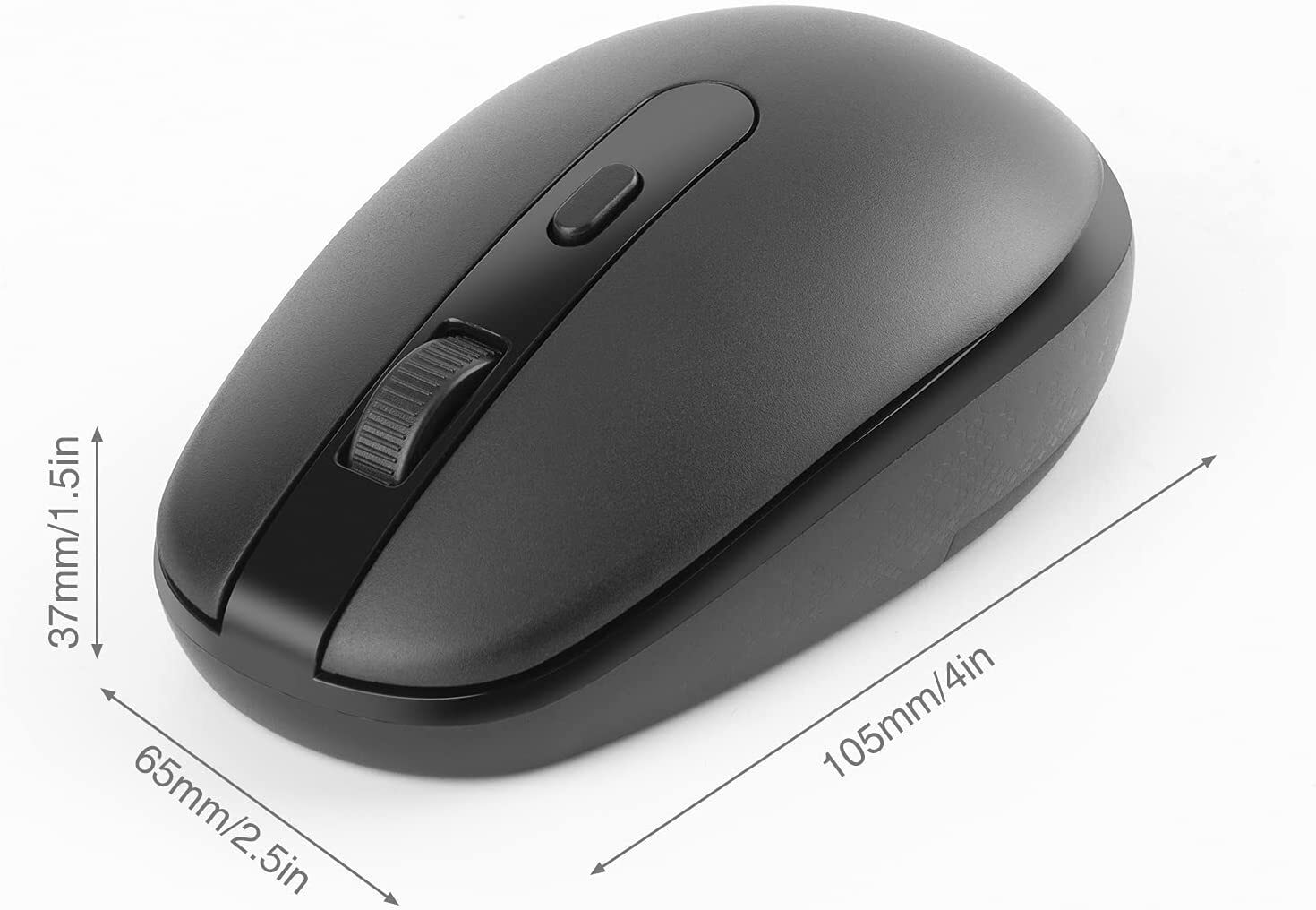 Rii Wireless Mouse RM700 2.4G Silent Mouse with USB Receiver for Laptop,PC,Mac