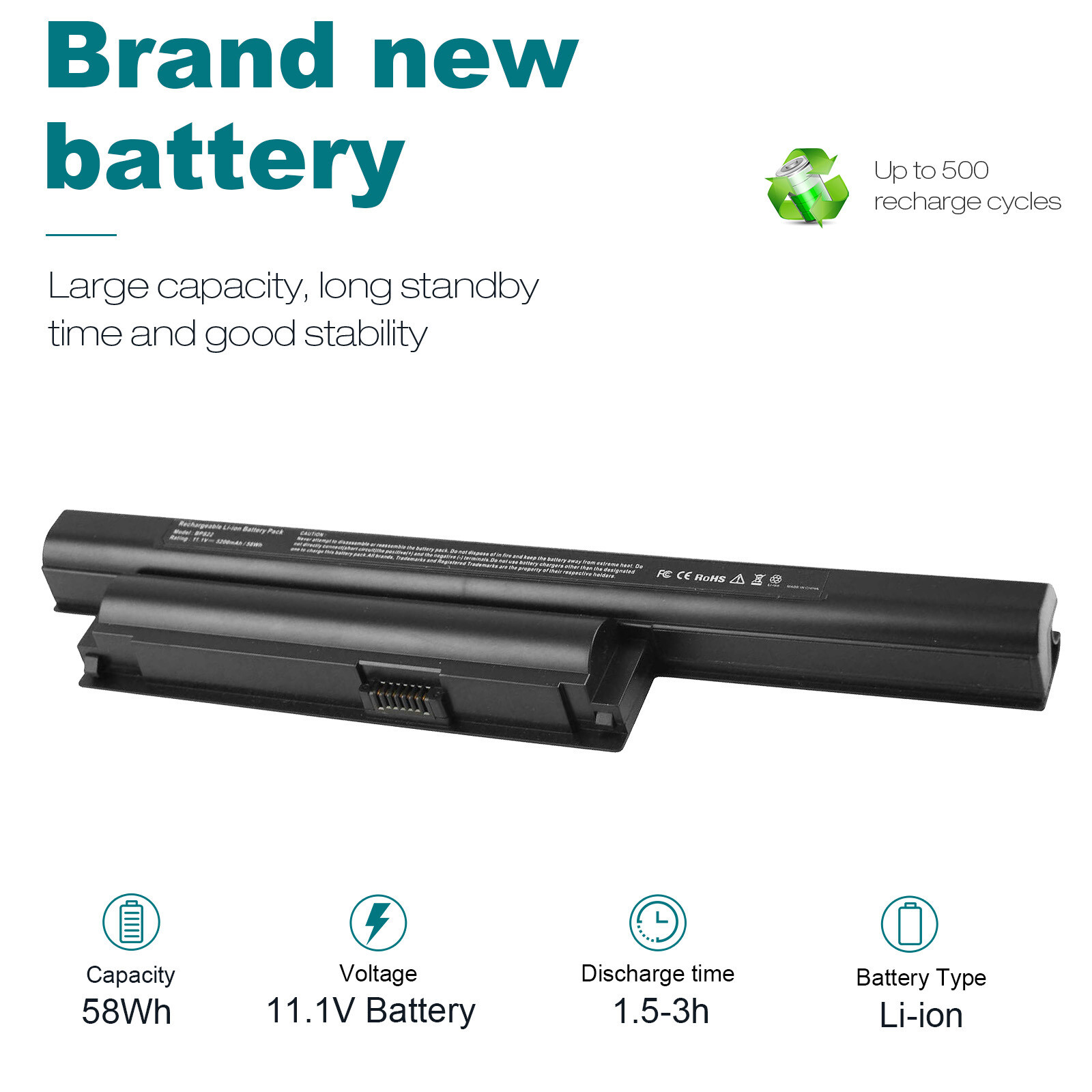 Battery for Sony Vaio VGP-BPS22 VGP-BPS22A VGP-BPL22 PCG-71318l PCG-71316L 11.1V