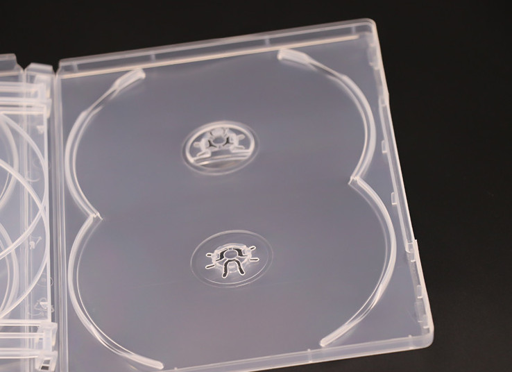 10 x PREMIUM QUALITY Sextuple Clear DVD Case Holds 6 DVD Covers 14mm Spine