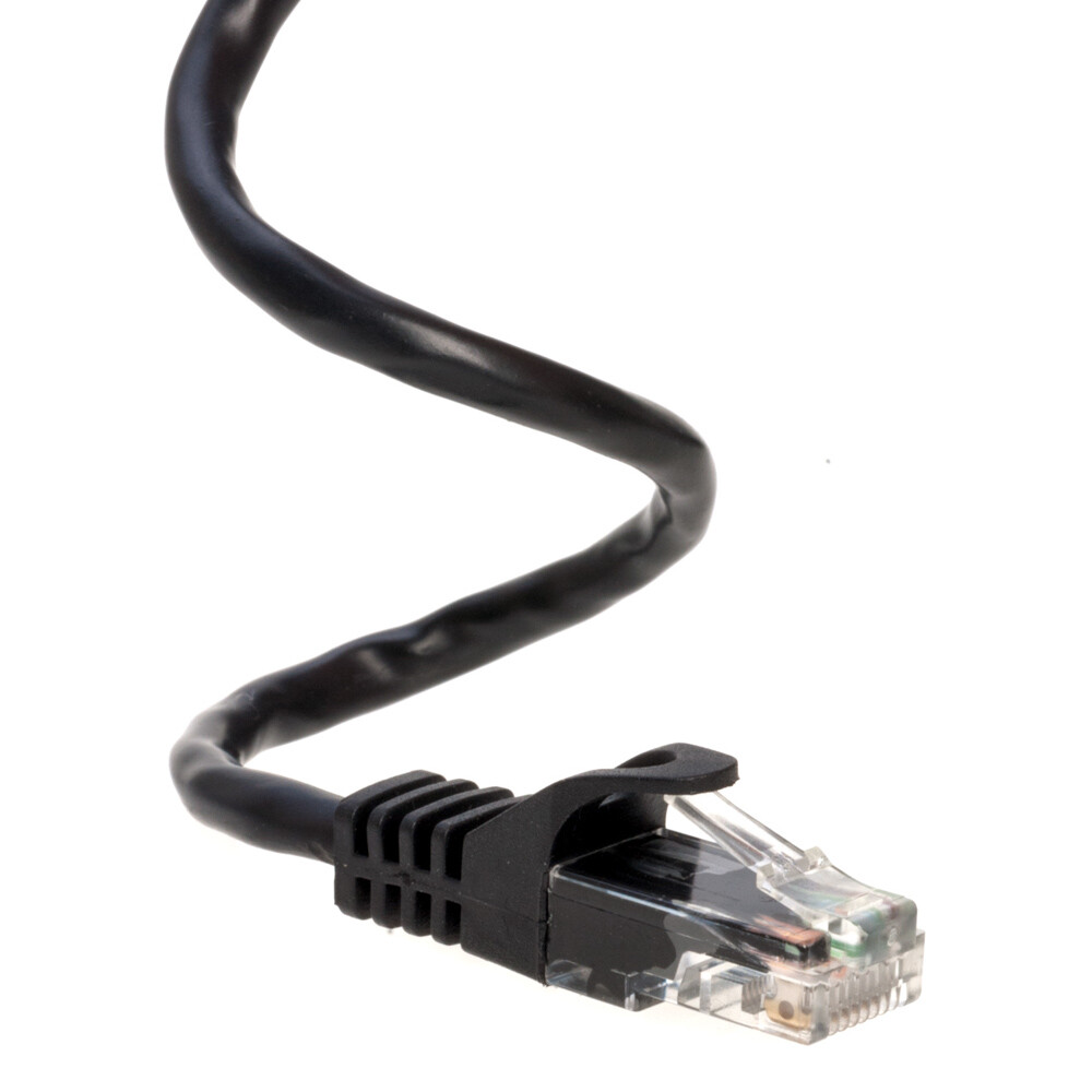 CAT6 Black Patch Cord Network Ethernet Cable LAN RJ45 UTP 25FT- 200FT Multi LOT