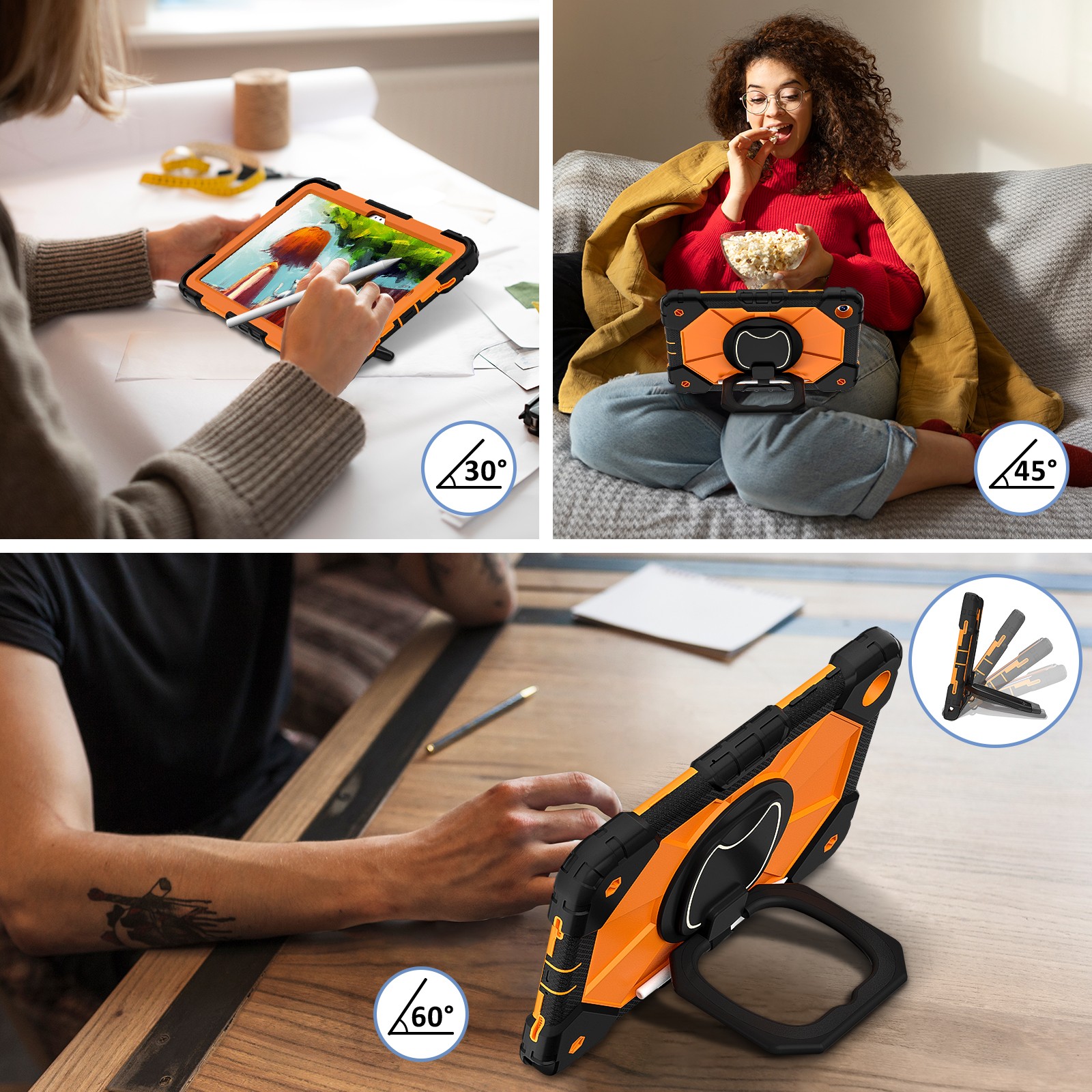 For Samsung Galaxy Tab A11Plus 2025/ A11 2025 With Stand Shockproof Rugged Case