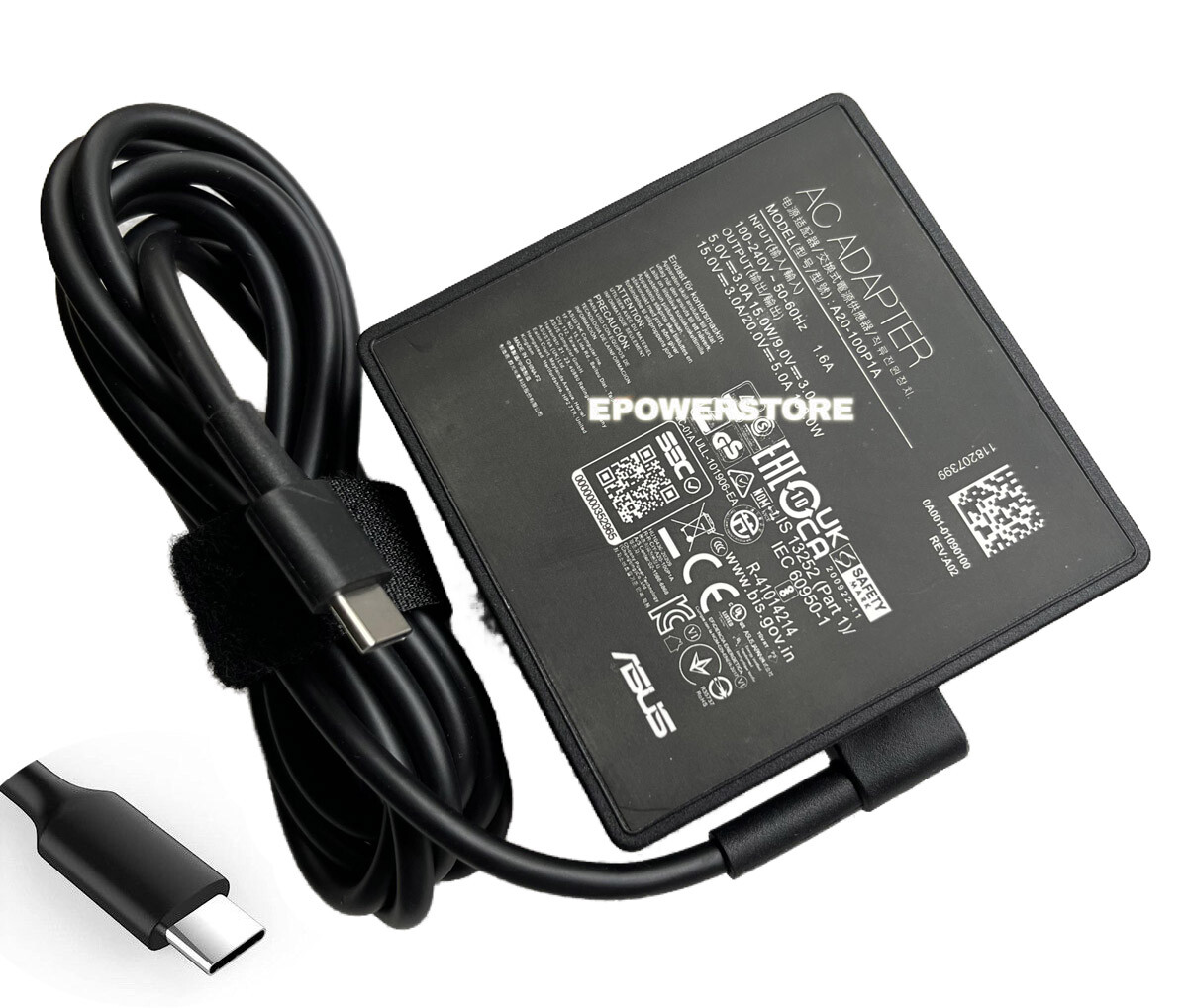 20V 5A 100W Type-C AC Adapter For ASUS Zenbook 14X OLED UX3404VC Power Supply