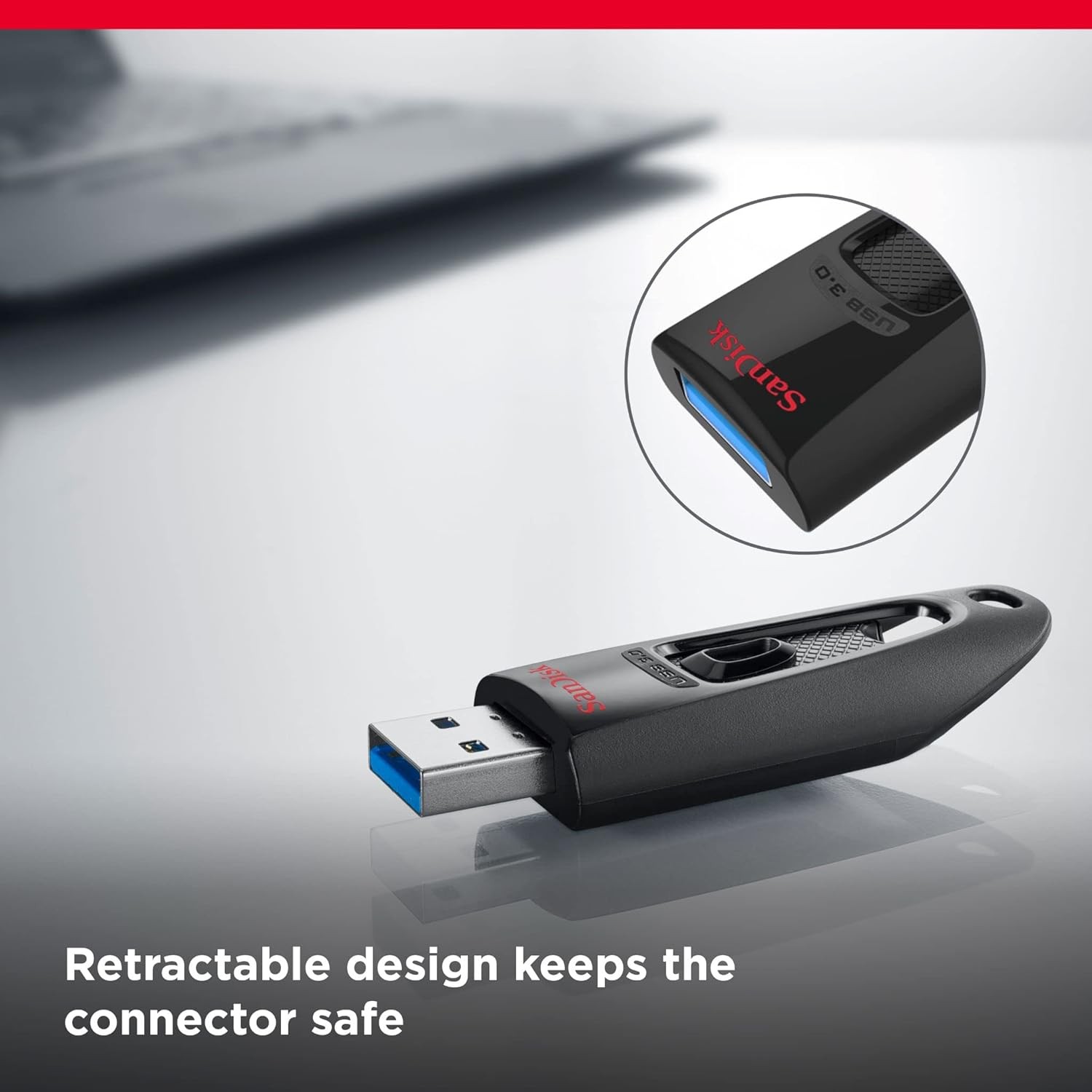 SanDisk Ultra 64GB USB Flash Drive USB 3.0 up to 130MB/s Read – Pack of 3 Triple