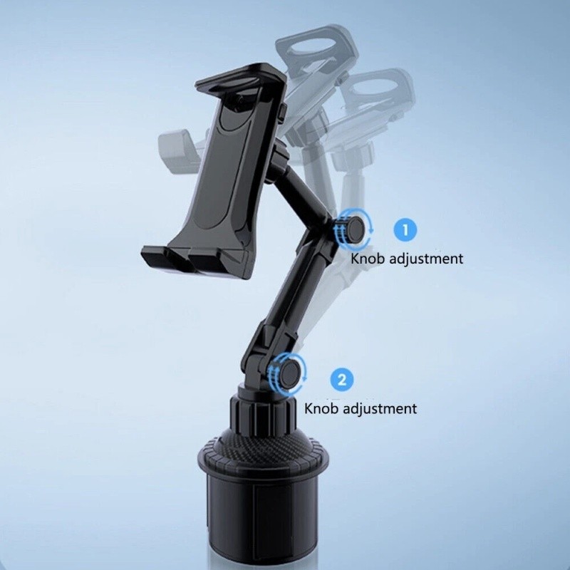Adjustable Car Mount Phone Holder Mount Cradle for 4.7-12.9″ Phone iPad Tablet