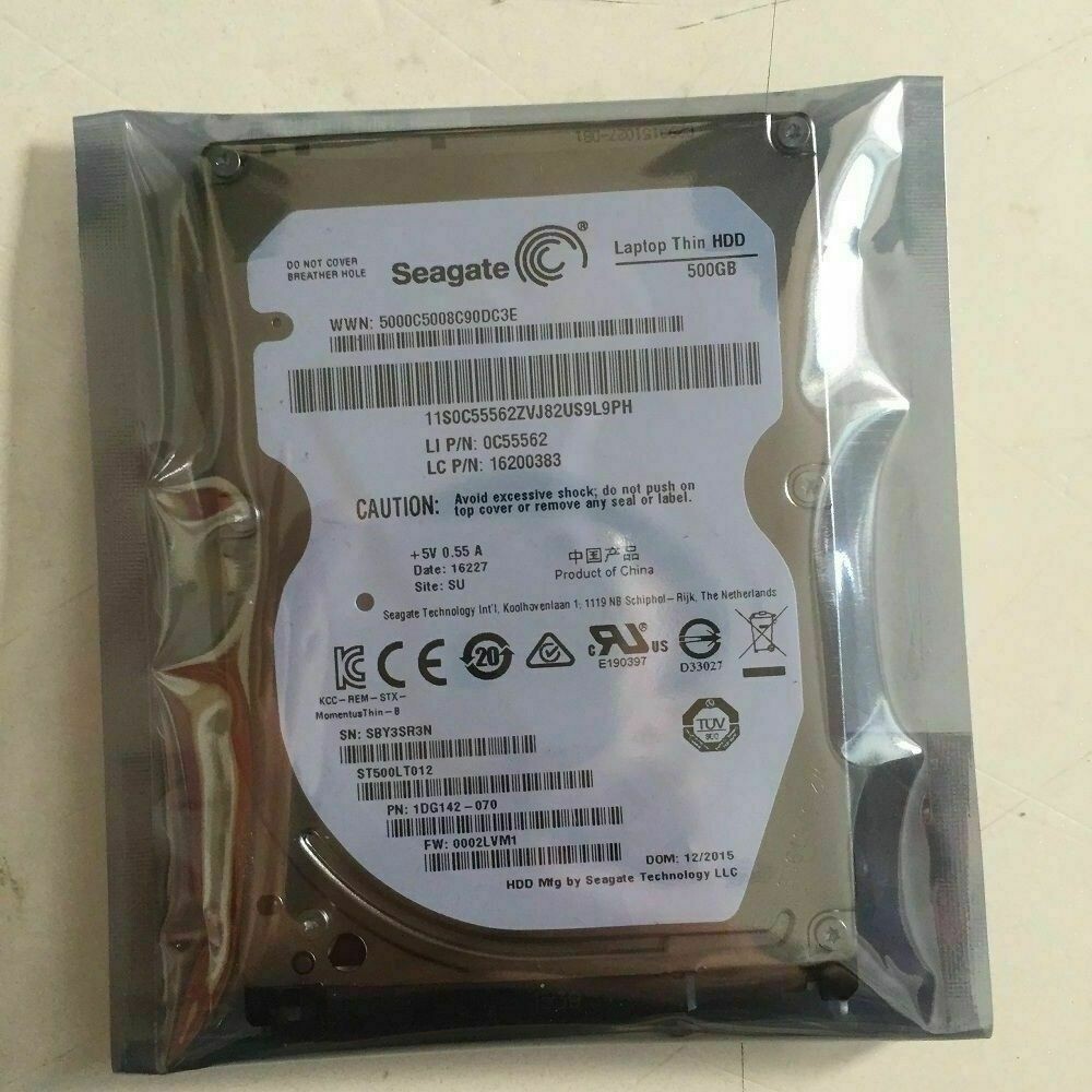 **NEW ZERO HOURS**-ST500LT012 Seagate 500GB 5.4K RPM 3Gb/s 2.5″ SATA Laptop HD