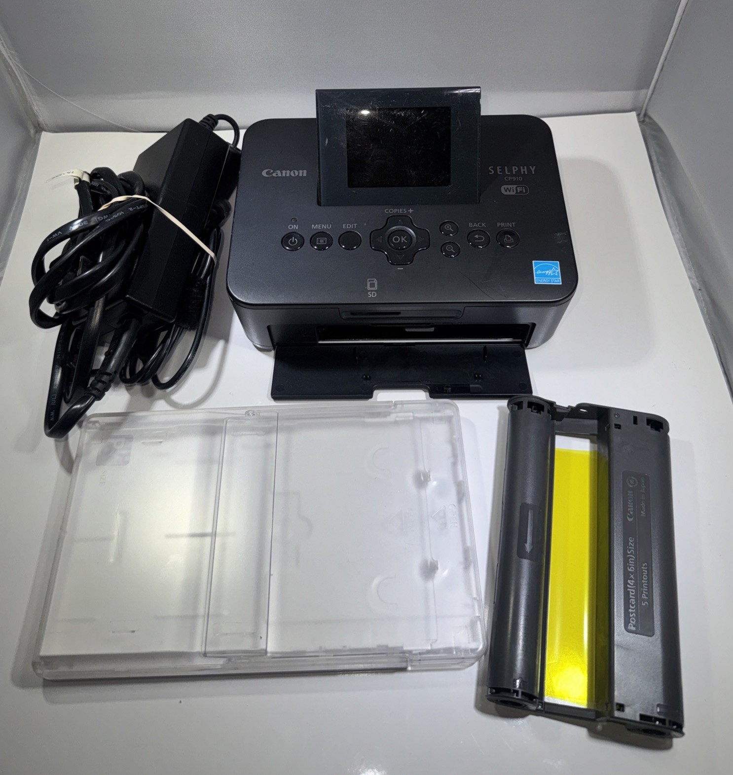 Canon SELPHY CP910 Dye Sublimation Color Photo Printer USB Ink (No Paper)