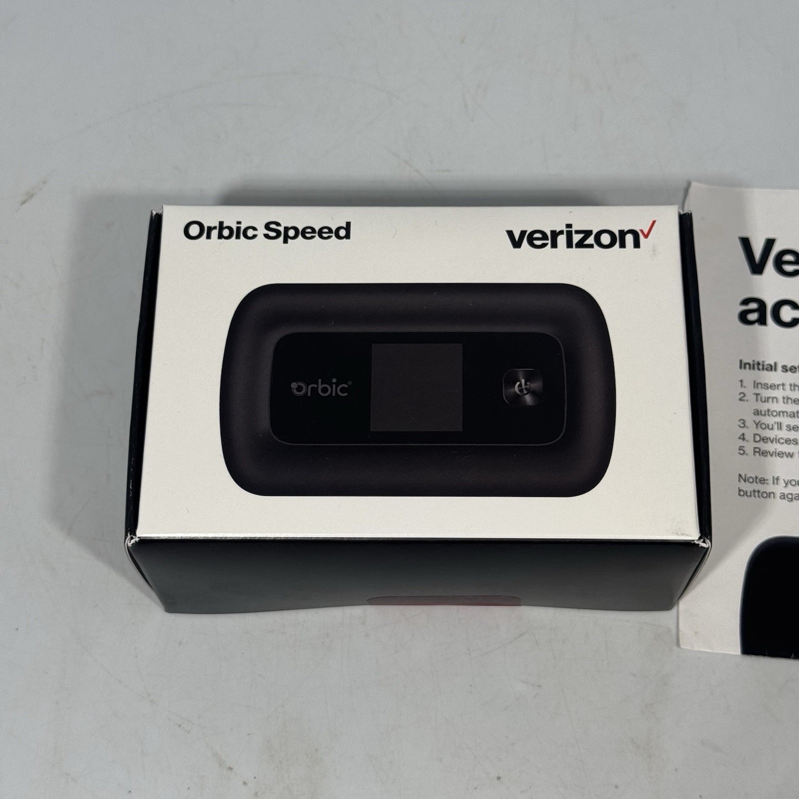 New Verizon Orbic Speed RC400L Mobile Wi-Fi Hotspot 4G LTE ORB400LBVZRT