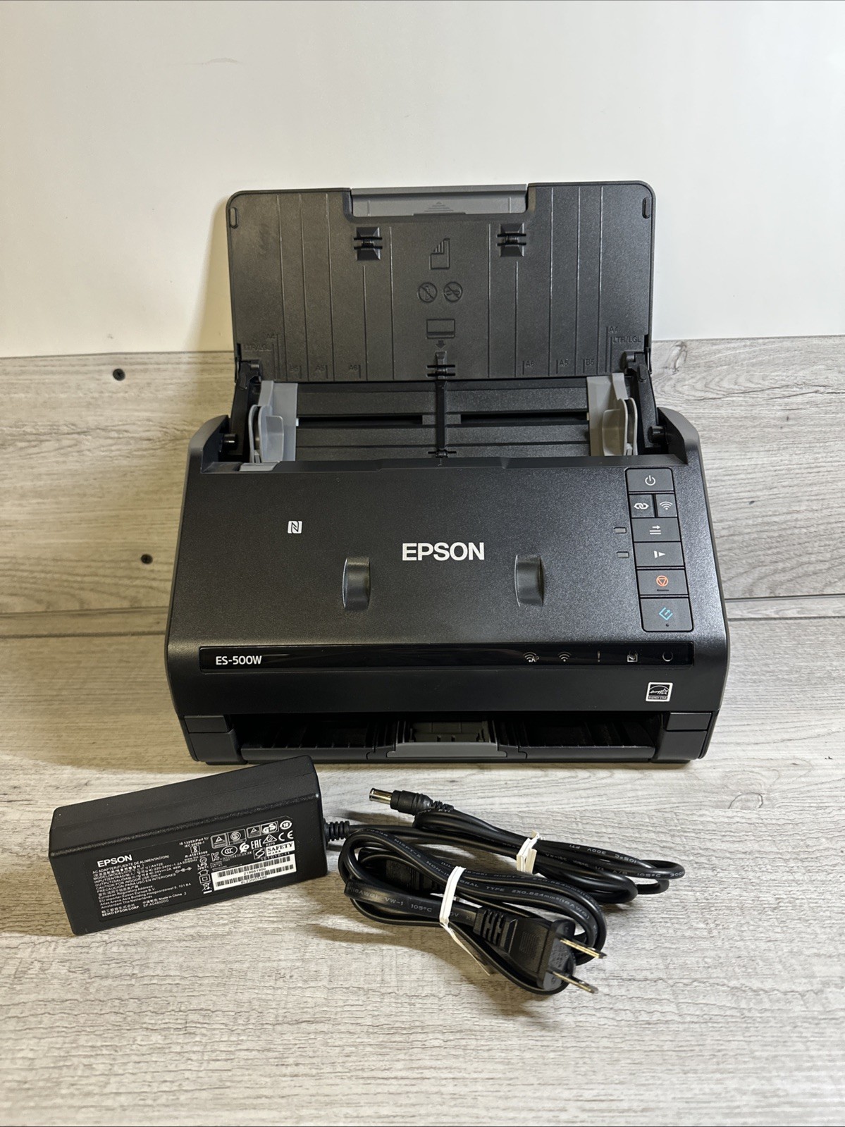 Epson Workforce ES-500W, J381B, Black, Wireless Duplex Document Scanner Working!