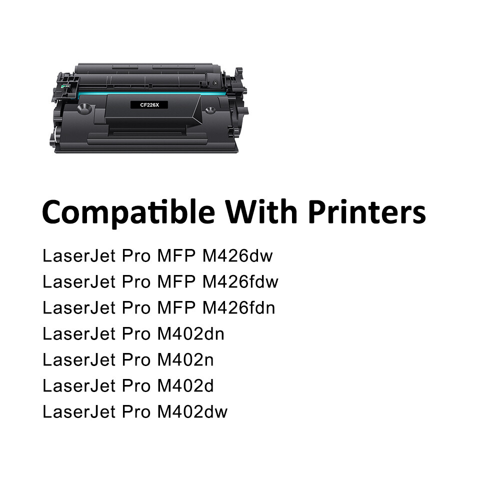 CF226A CF226X Black Toner For HP 26A 26X LaserJet Pro M402dn M402dw M426fdw Lot