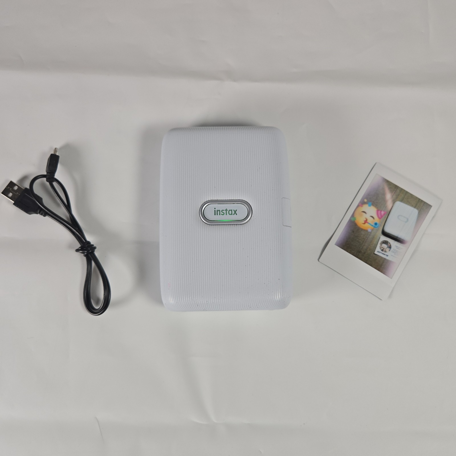 Fujifilm Instax Mini Link 1 Instant Smartphone Printer-Ash White-Print Test=FAIR