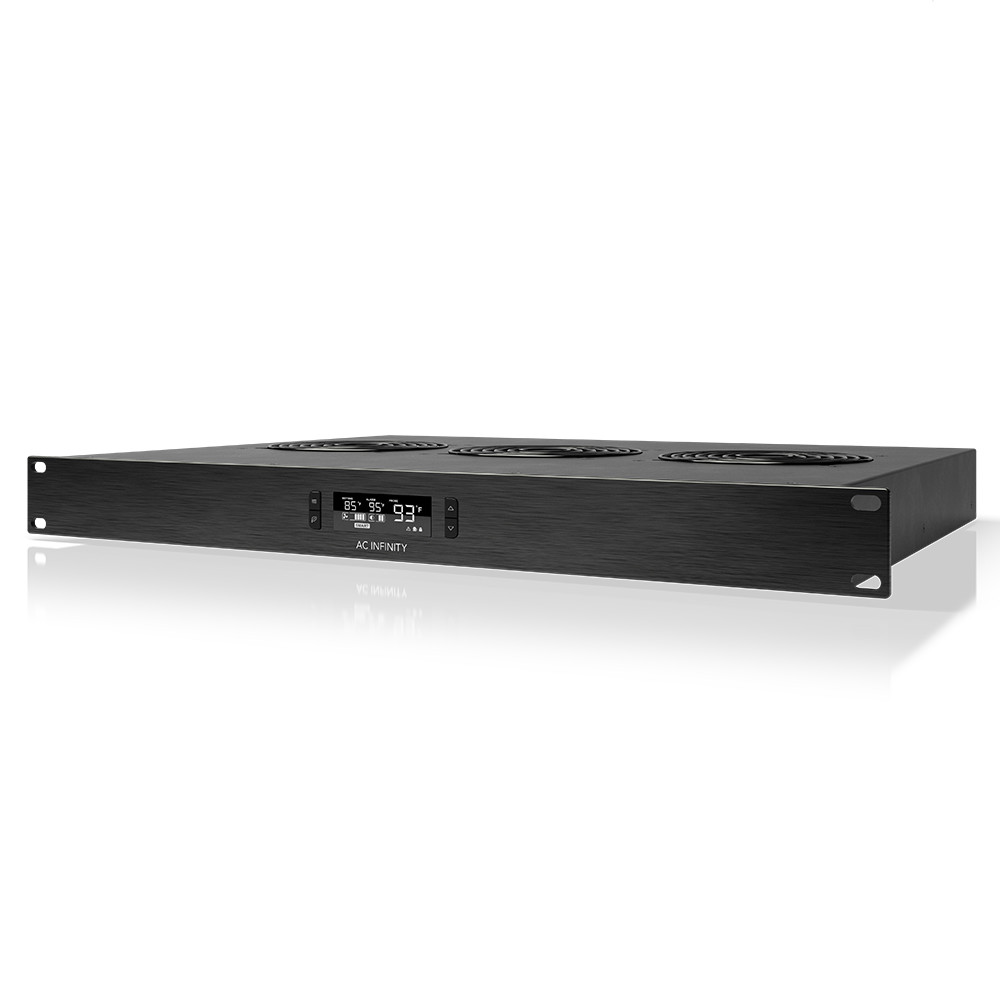 CLOUDPLATE T2, Rack Mount Cooling Fan 1U Top Exhaust, AV Equipment 19″ Rack