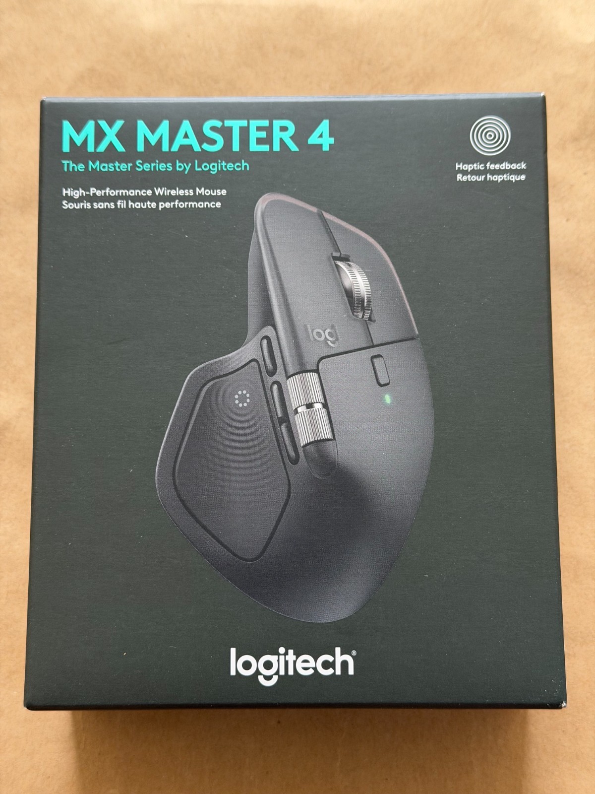 NEW LOGITECH MX MASTER 4 WIRELESS MOUSE COLOR: BLACK 910-007560