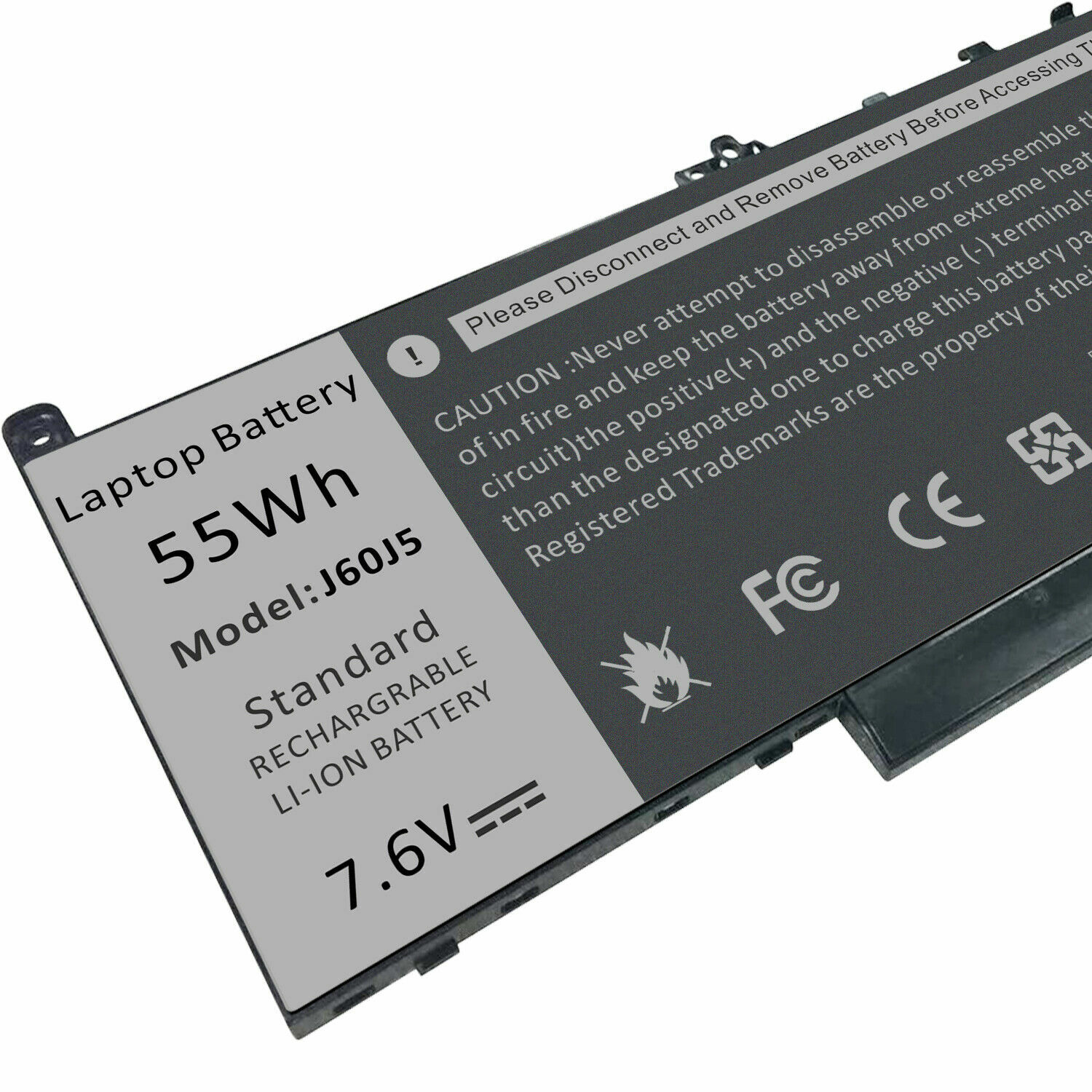 55Wh Laptop Battery For Dell Latitude E7270 E7470 Series R1V85 MC34Y 7.6V J60J5