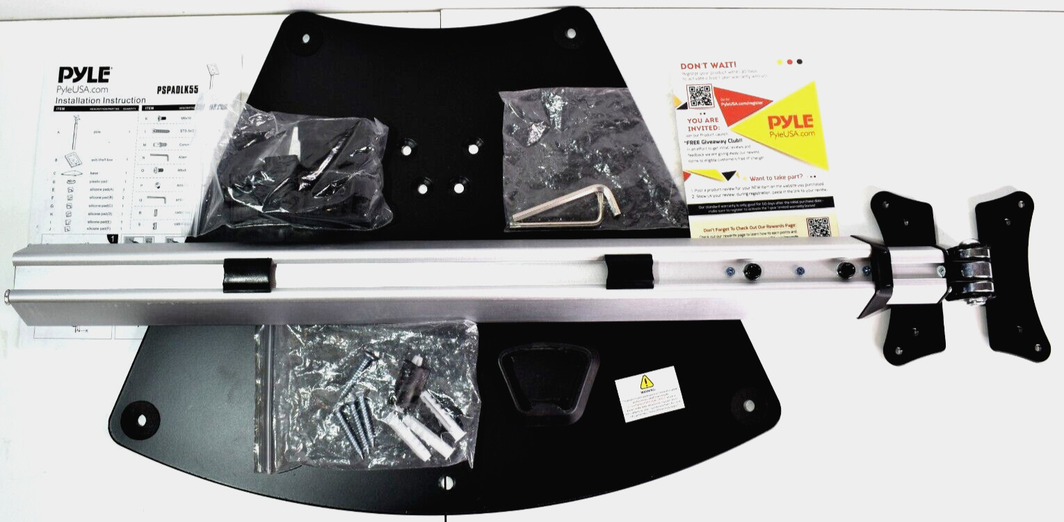 Pyle iPad Floor Stand Holder Display Case Universal Anti Theft PSPADLK55 OBO