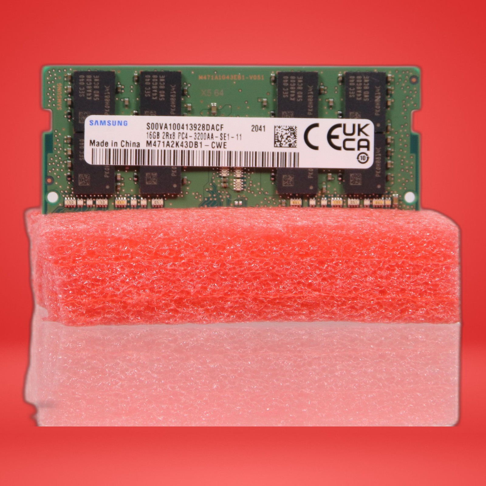 Samsung 16GB DDR4 SO-DIMM PC4-3200AA Laptop RAM M471A2K43DB1-CWE
