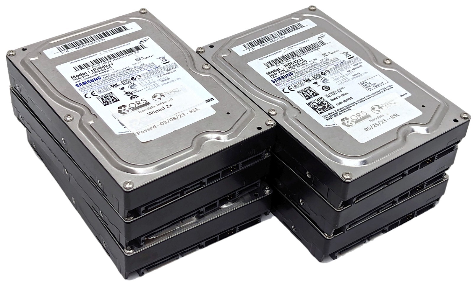 Lot of 6 Samsung Spinpoint F1 640GB SATA II 7200 RPM 3.5″ Hard Drive HDD HD642JJ