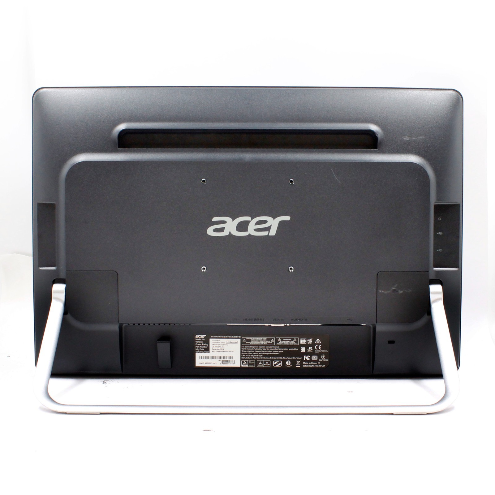Acer UT220HQL 21.5 Widescreen LED Backlit Touchscreen LCD Monitor – NO CHARGER