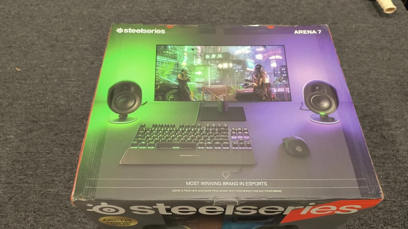 SteelSeries Arena 7 illuminated 2.1 Gaming Speakers Subwoofer | New Sealed