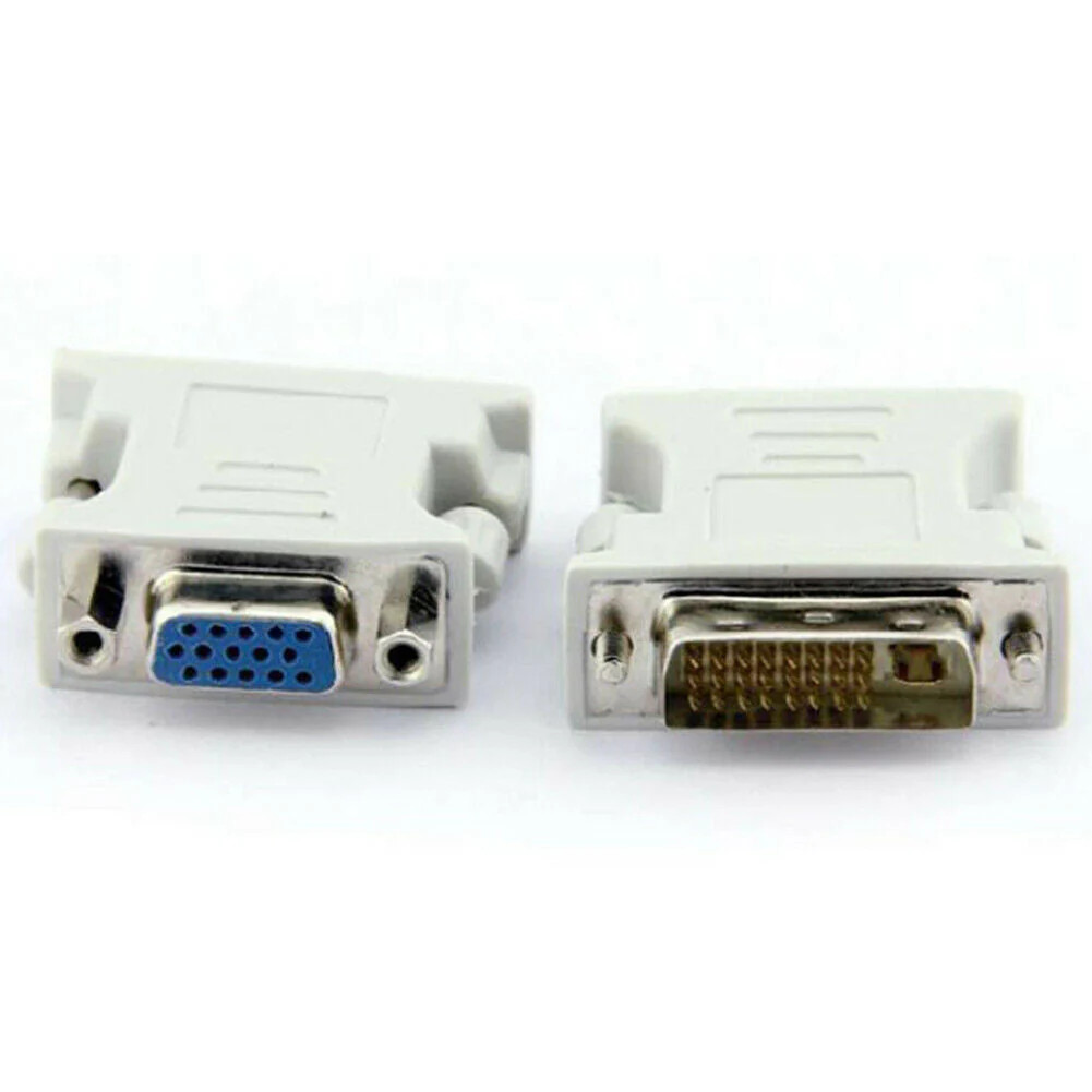 DVI 24+1 to VGA Adapter for PC Laptop (Gold)