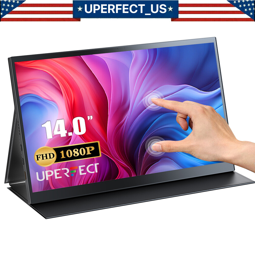 14″ Touch 1080P Gaming IPS HDR Screen Monitor Portable Screen w/ HDMI USB-C Used