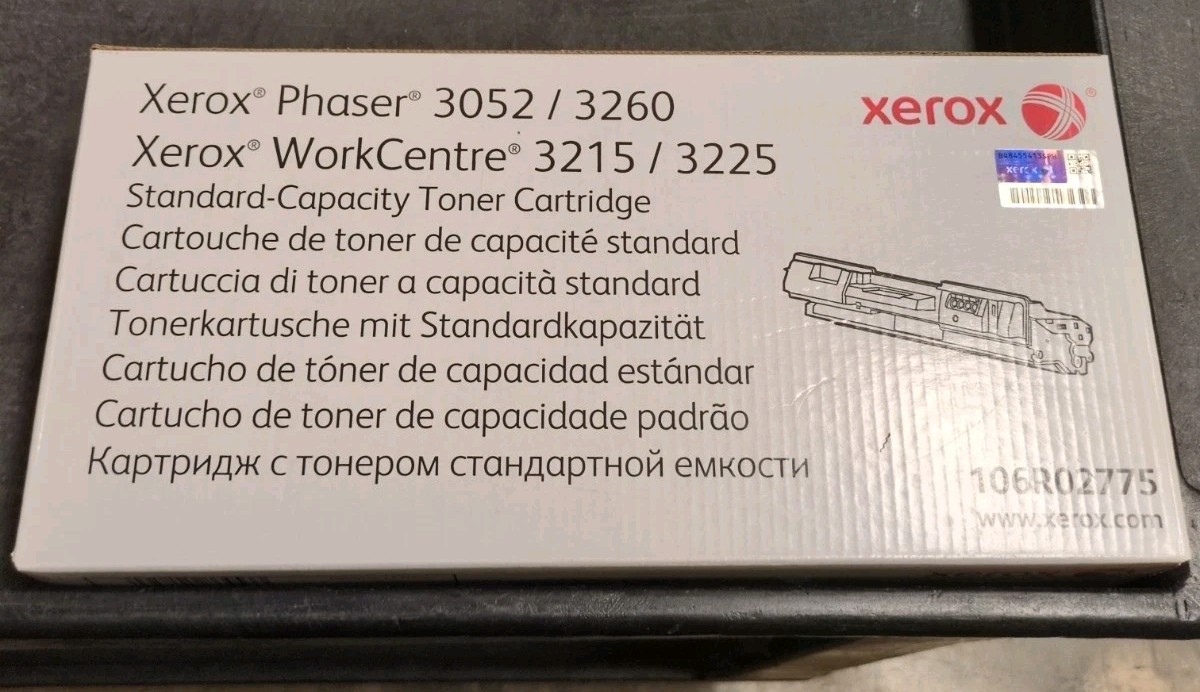 XEROX 3260/3215/3225~ Black Toner Cartridge~106R02775~NIB 6 Total Available
