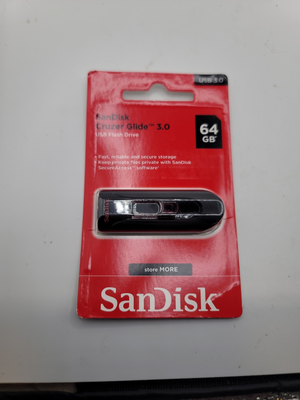SanDisk Cruzer Glide 64GB Flash Drive USB 3.0 Thumb Memory Pen