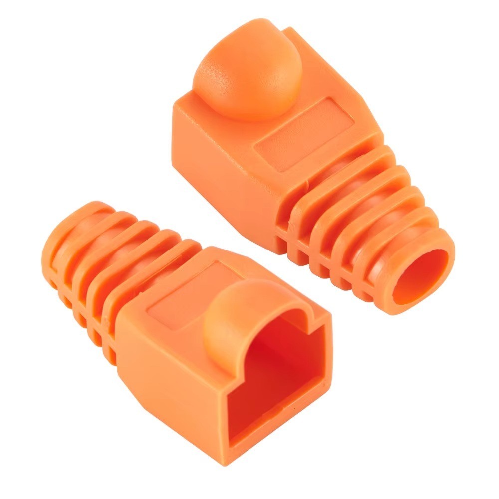 Mixed Color Ethernet Network Cable Strain Relief Boots Cable Conector Plug Cover
