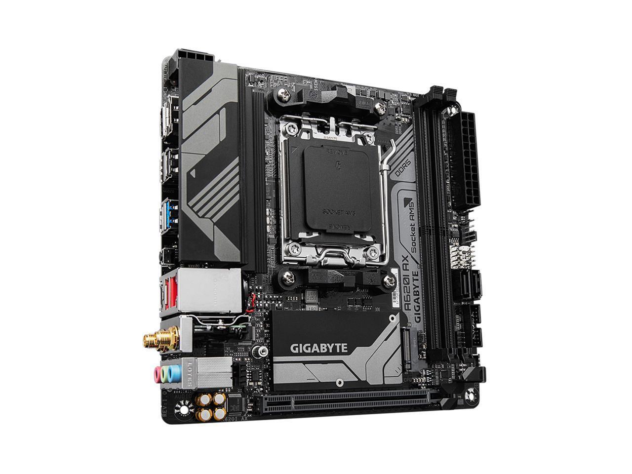 GIGABYTE A620I AX AM5 LGA 1718 AMD Mini-ITX Motherboard DDR5 Single M.2