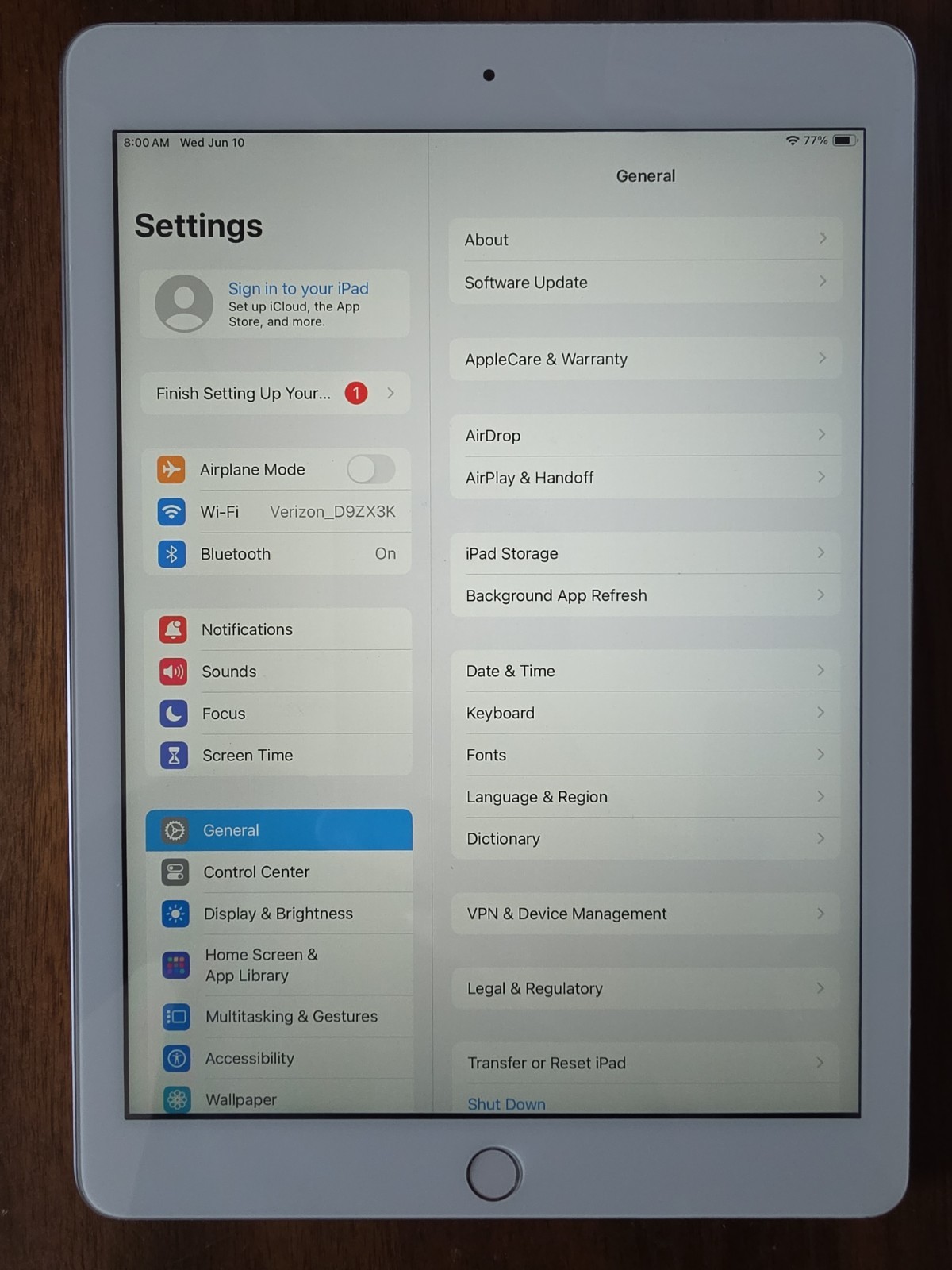 Apple iPad 6th Gen WiFi Only