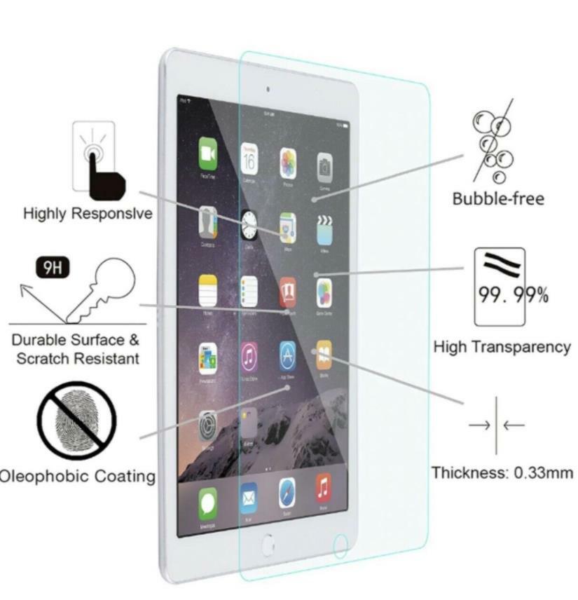 [2-Pack]Tempered GLASS Screen Protector for Apple iPad 8th Generation 2020 10.2