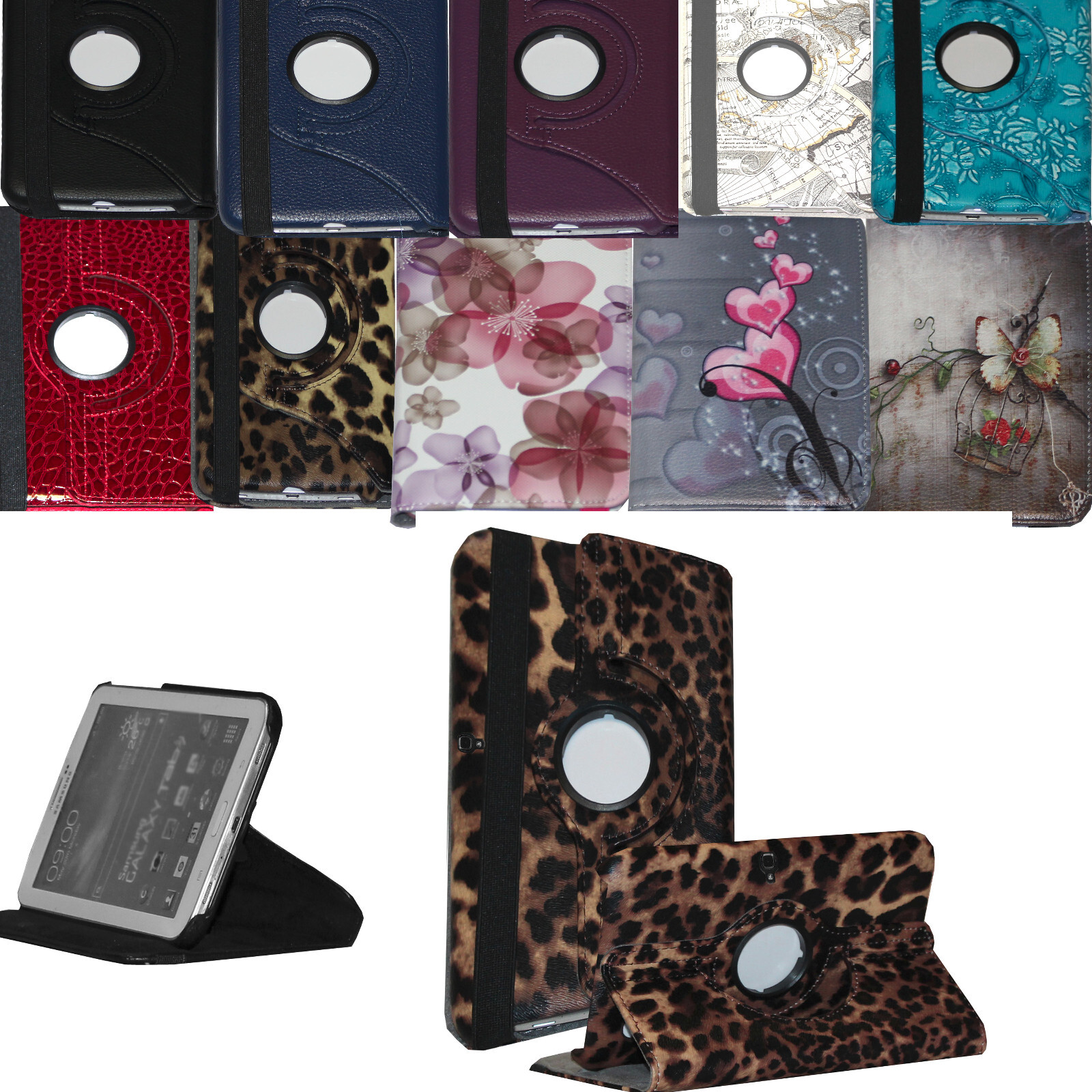 360 Rotating Case Cover Stand For Samsung Galaxy Tab S 10.5 SM-T800 T805 T807