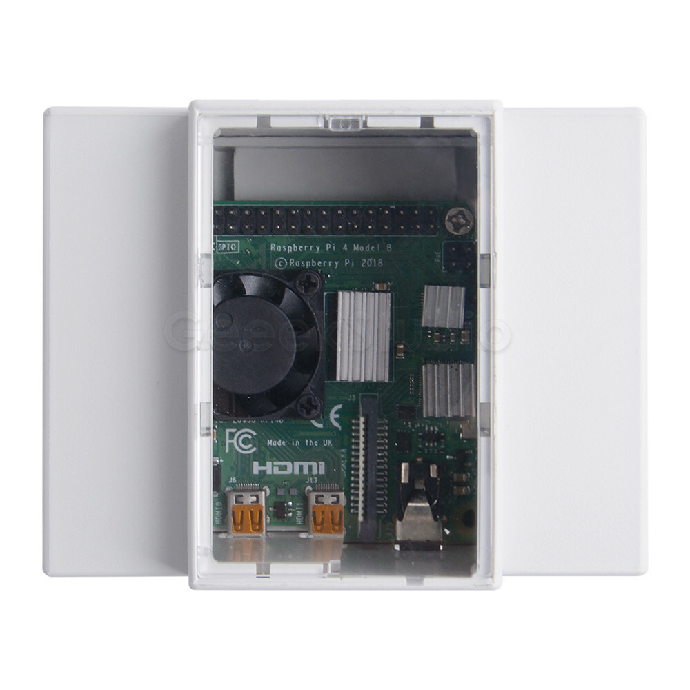 Raspberry Pi Case RPi 4 /RPi 3 ABS Case Enclosure Box for RPi DIN RAIL MOUNTING