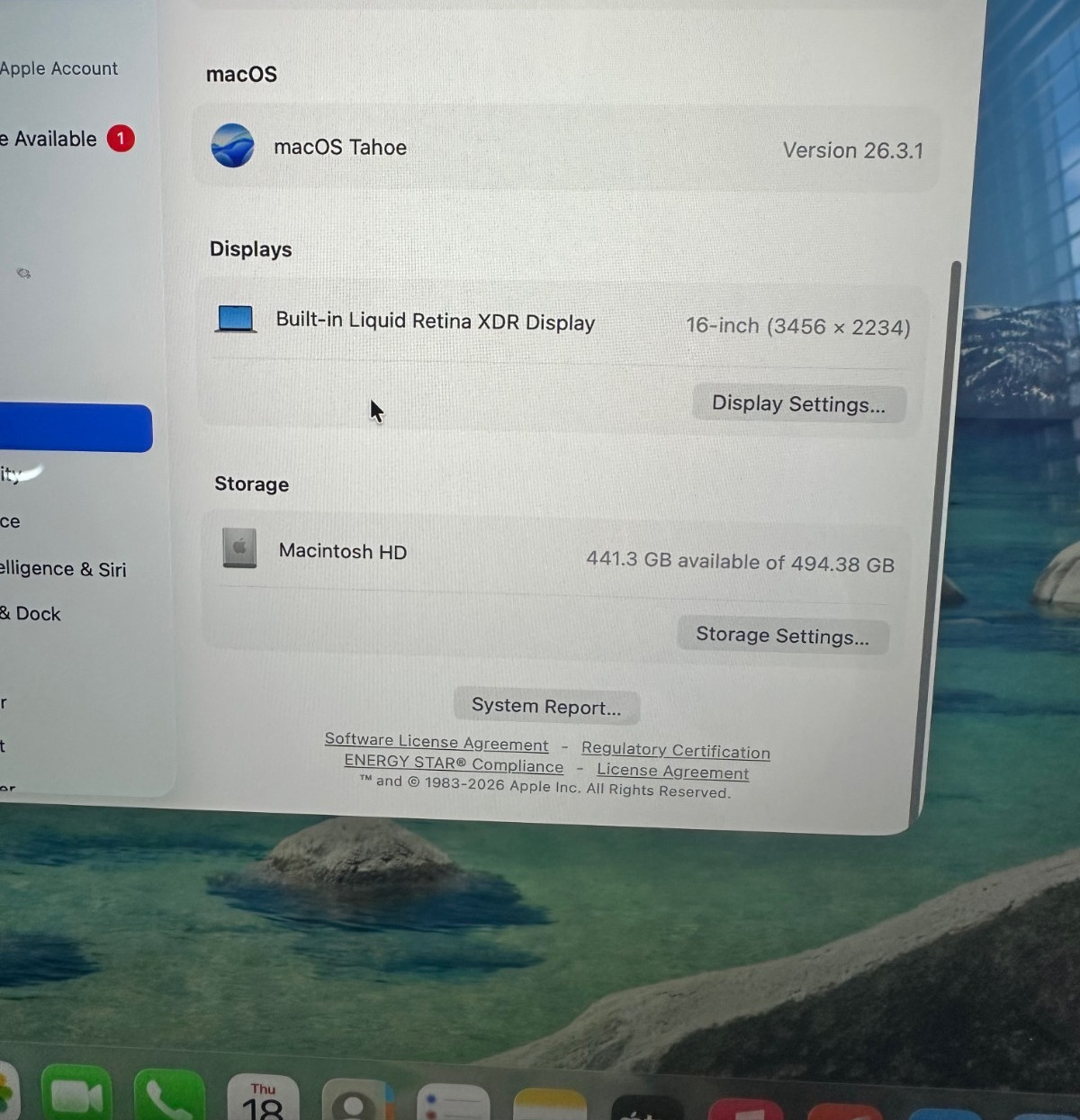 Apple MacBook Pro 16″ (2021) M1 Pro, 16-Core GPU, 512GB SSD 16GB RAM, Space Gray