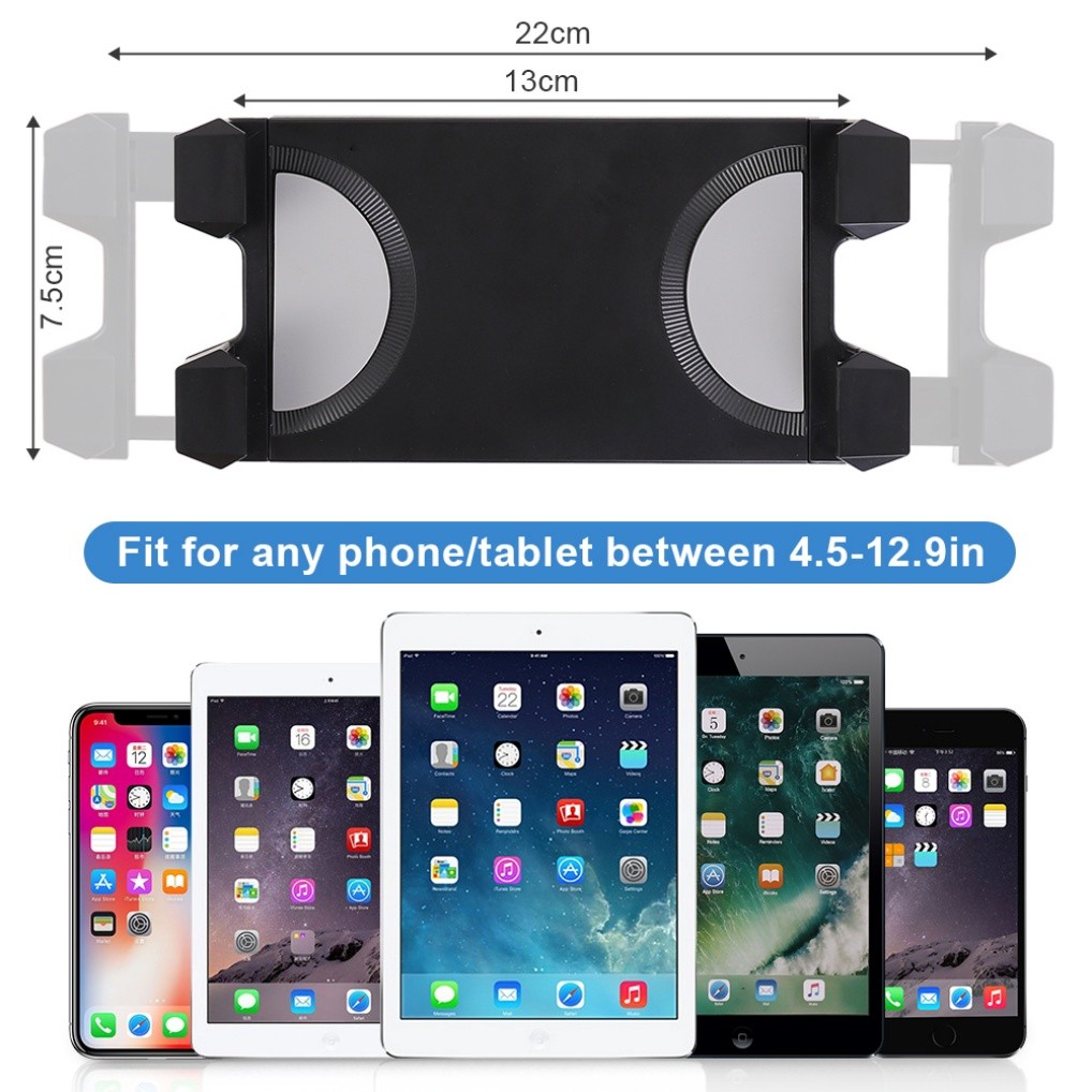 Strong Floor Bed Stand Tripod Mount Holder for Phone IPAD Pro 4.5”-12.9” Tablet
