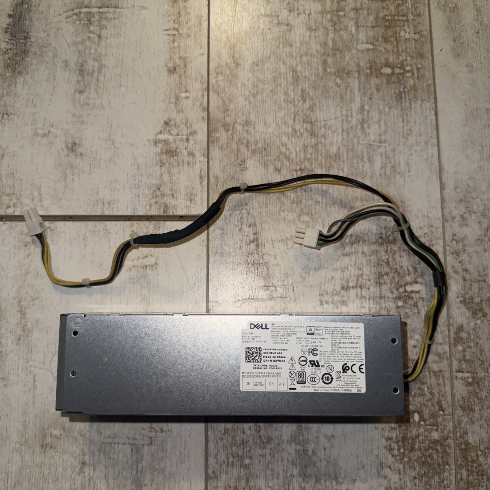 Dell OptiPlex 3060 MT 6 Pin 260W Desktop Power Supply 3YNRJ