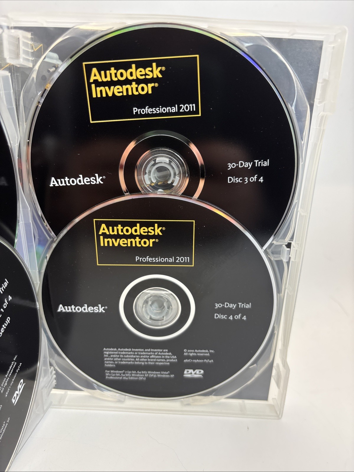 Autodesk Inventor Professional 2011 Test-Drive 30 Day Trail Discs Only