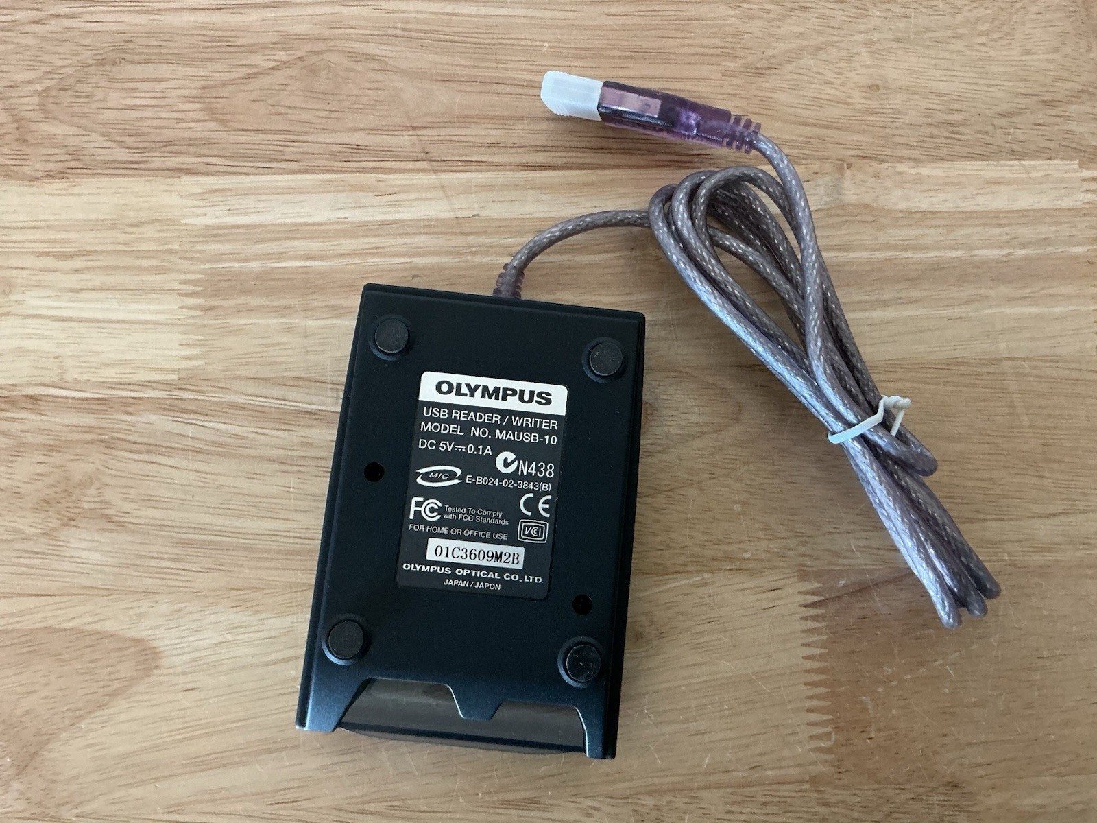 OLYMPUS CAMEDIA USB Reader Writer Model MAUSB-10 Works Used
