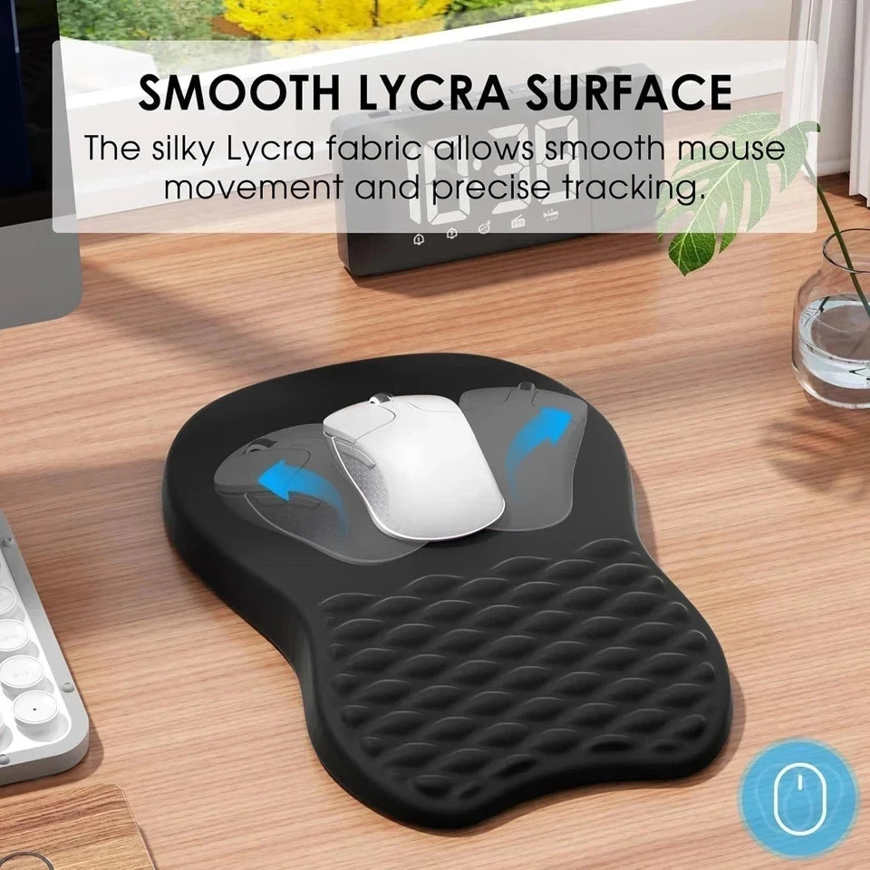 Ergonomic Mouse Pad with Wrist Support, Wrist Rest Mousepads for Carpal Tunnel P