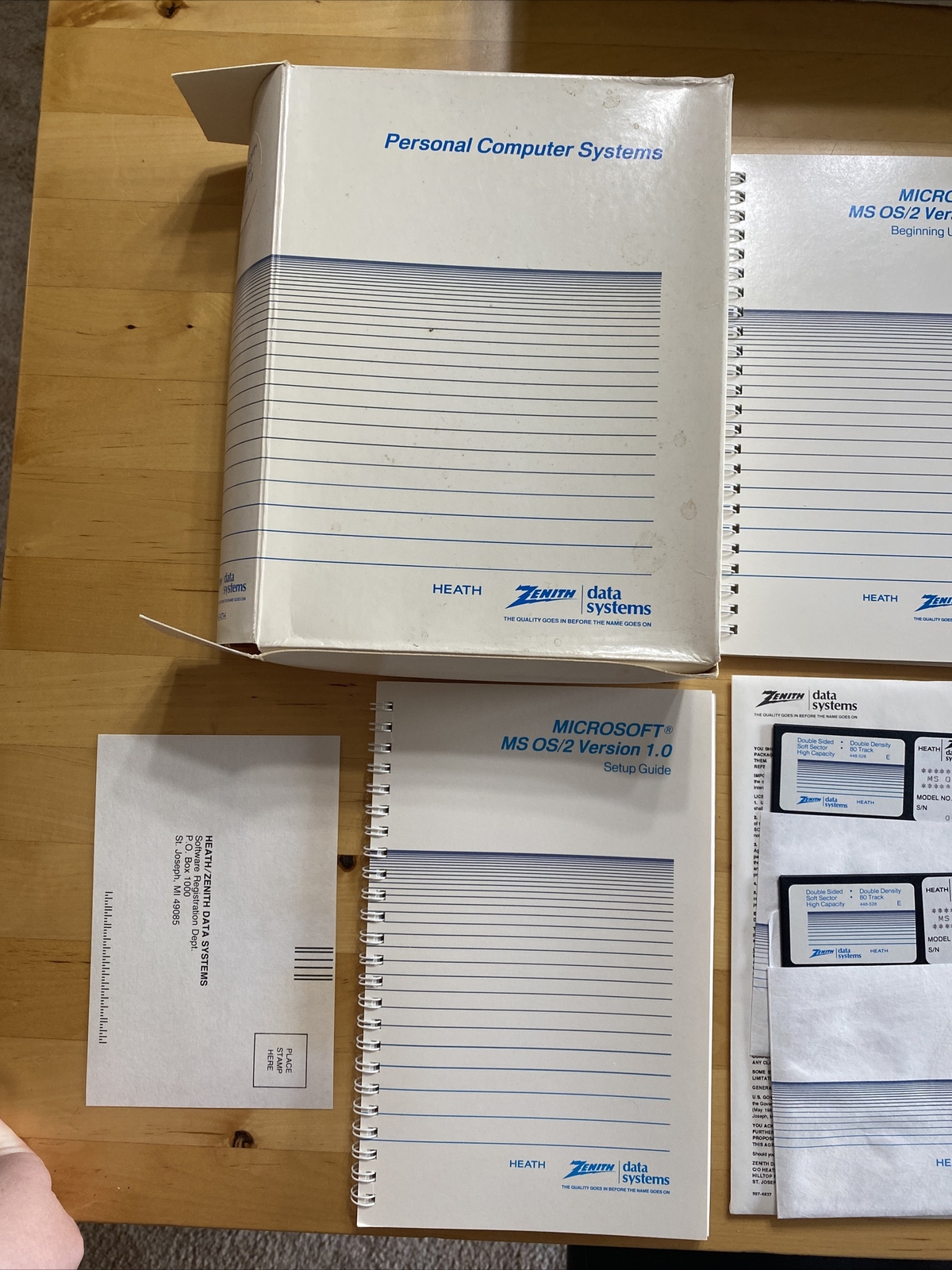 zenith personal computer systems MS O/S 2 version 1.0 In Original Box Rare!