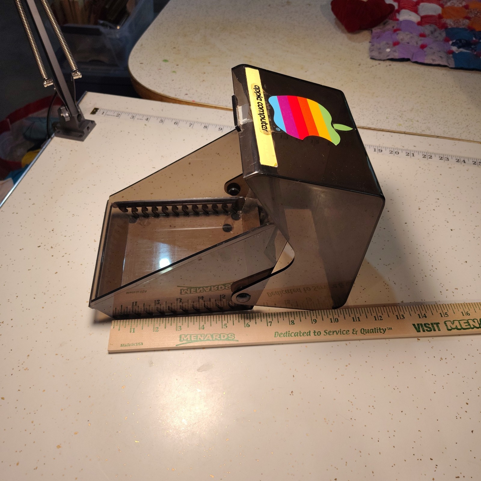 VTG 5.25in Diskette Tray Tan Smoke Lid Patent Pending
